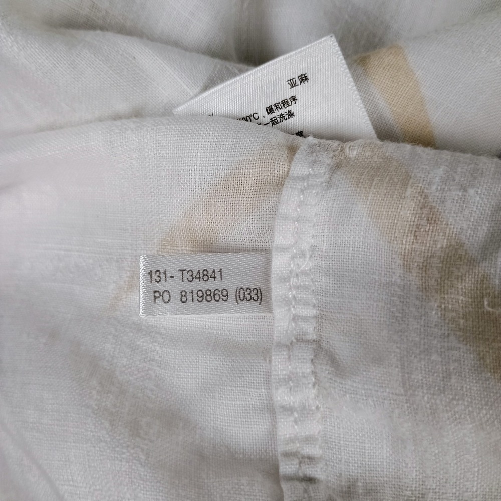 Tommy Bahama 100% Linen Shirt Mens XXL Bamboo Hawaiian Casual Short Sleeve Beige - Picture 11 of 14